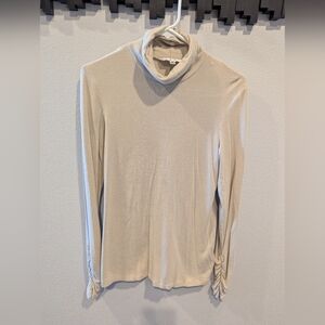 CAbi Rouched Lightweight Turtleneck